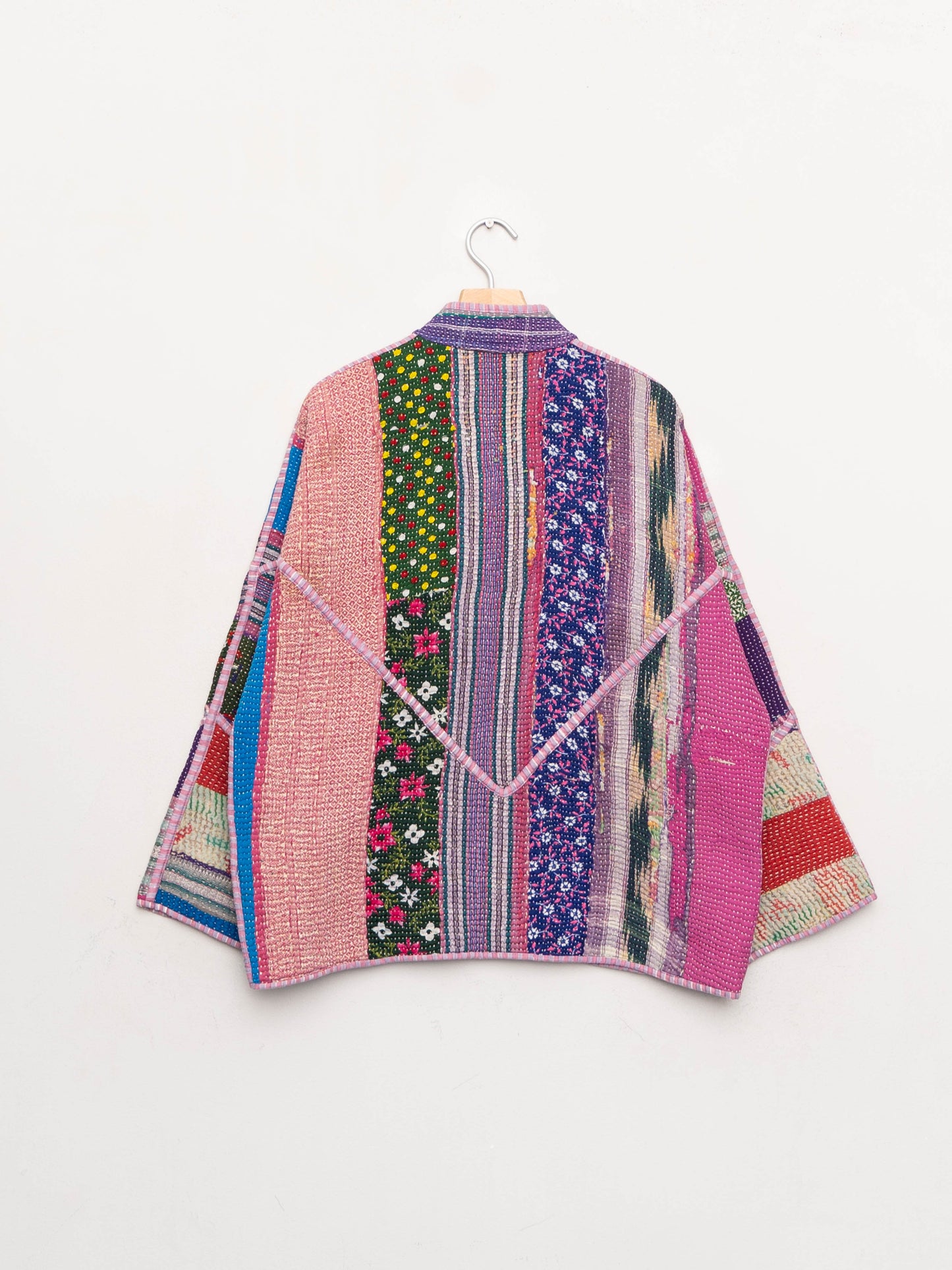 The Ladhiya Quilted Patchwork Kantha Jacket