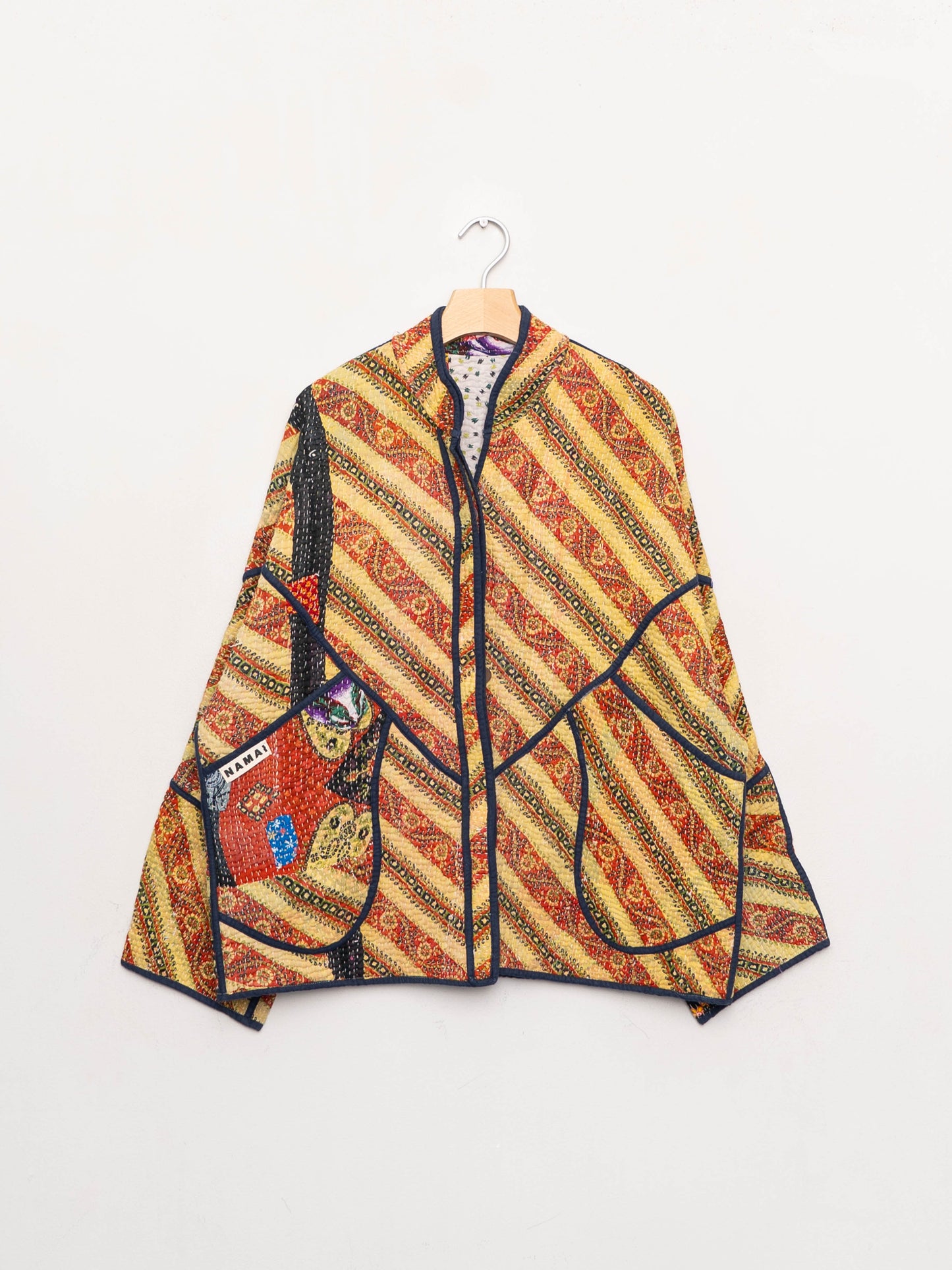 The Ladhiya Quilted Patchwork Kantha Jacket