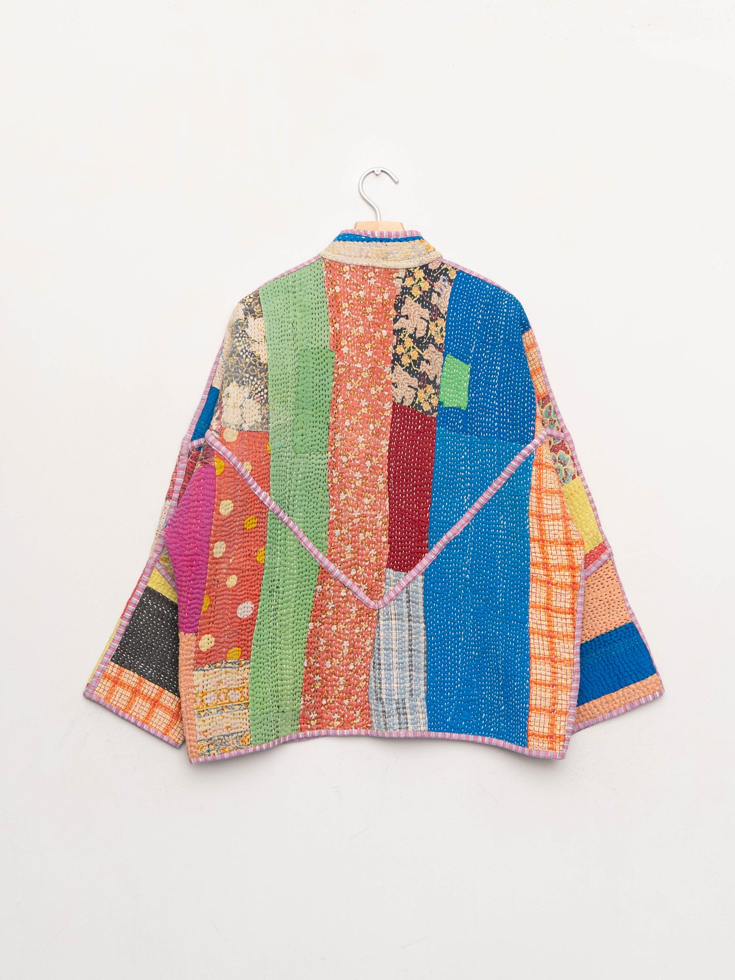 The Ladhiya Quilted Patchwork Kantha Jacket