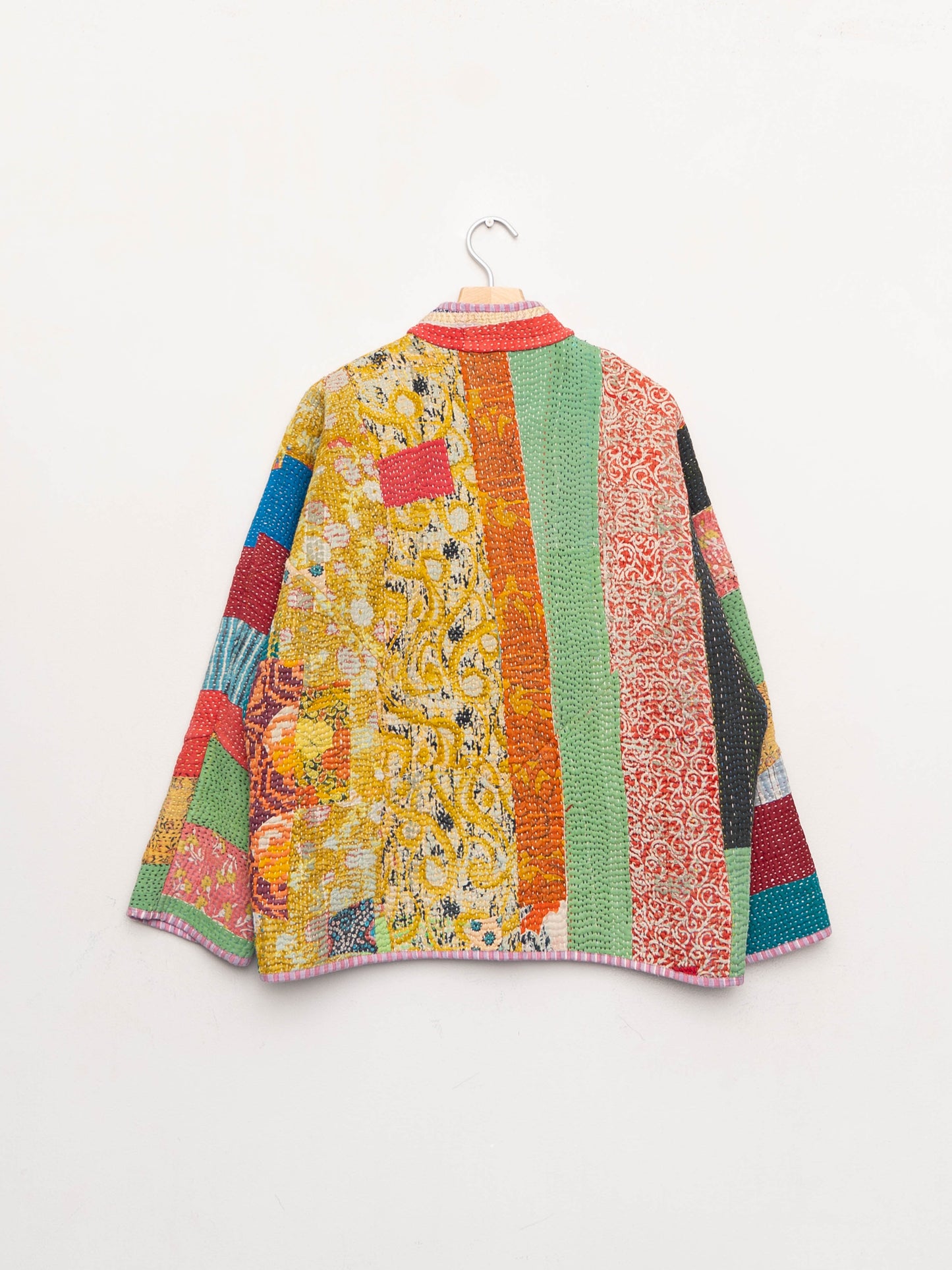 The Ladhiya Quilted Patchwork Kantha Jacket