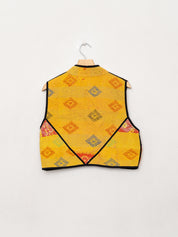 The Kaira Quilted Patchwork Kantha Vest
