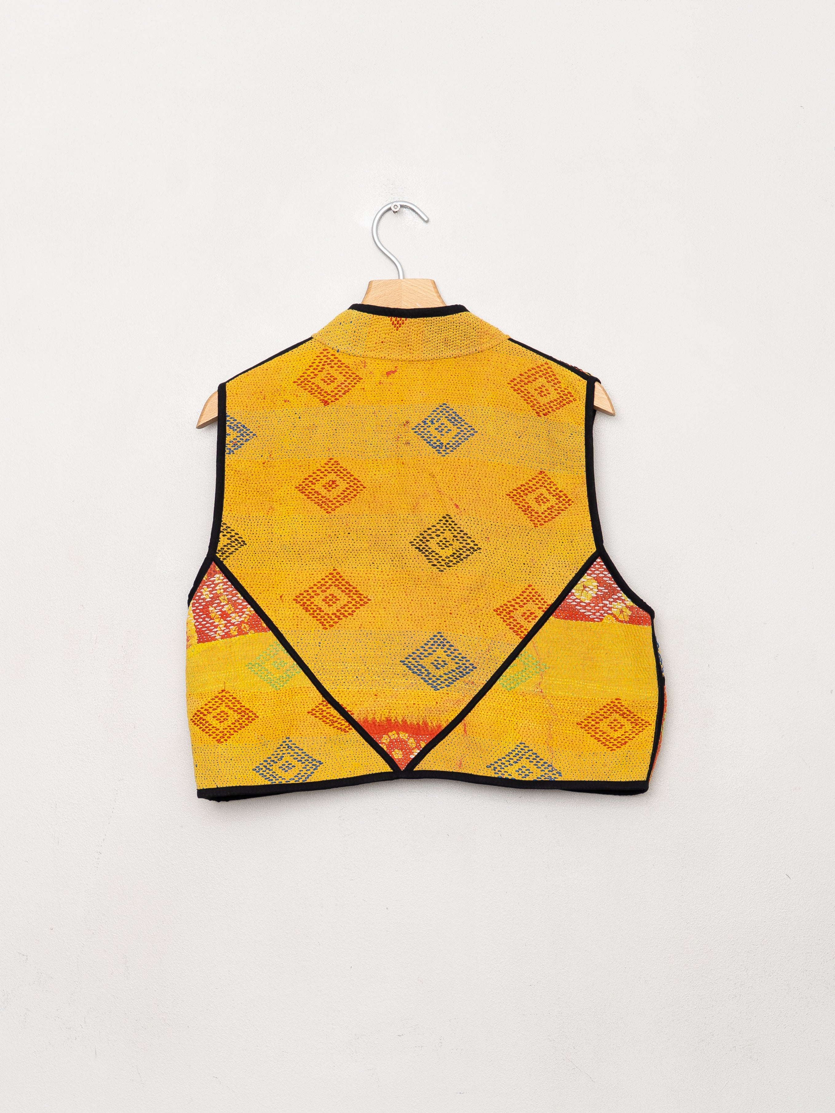 The Kaira Quilted Patchwork Kantha Vest