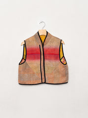 The Kaira Quilted Patchwork Kantha Vest