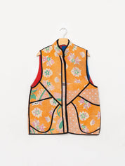The Ladhiya Quilted Patchwork Kantha Vest