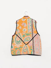 The Ladhiya Quilted Patchwork Kantha Vest
