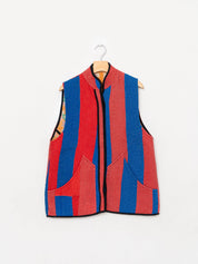 The Ladhiya Quilted Patchwork Kantha Vest