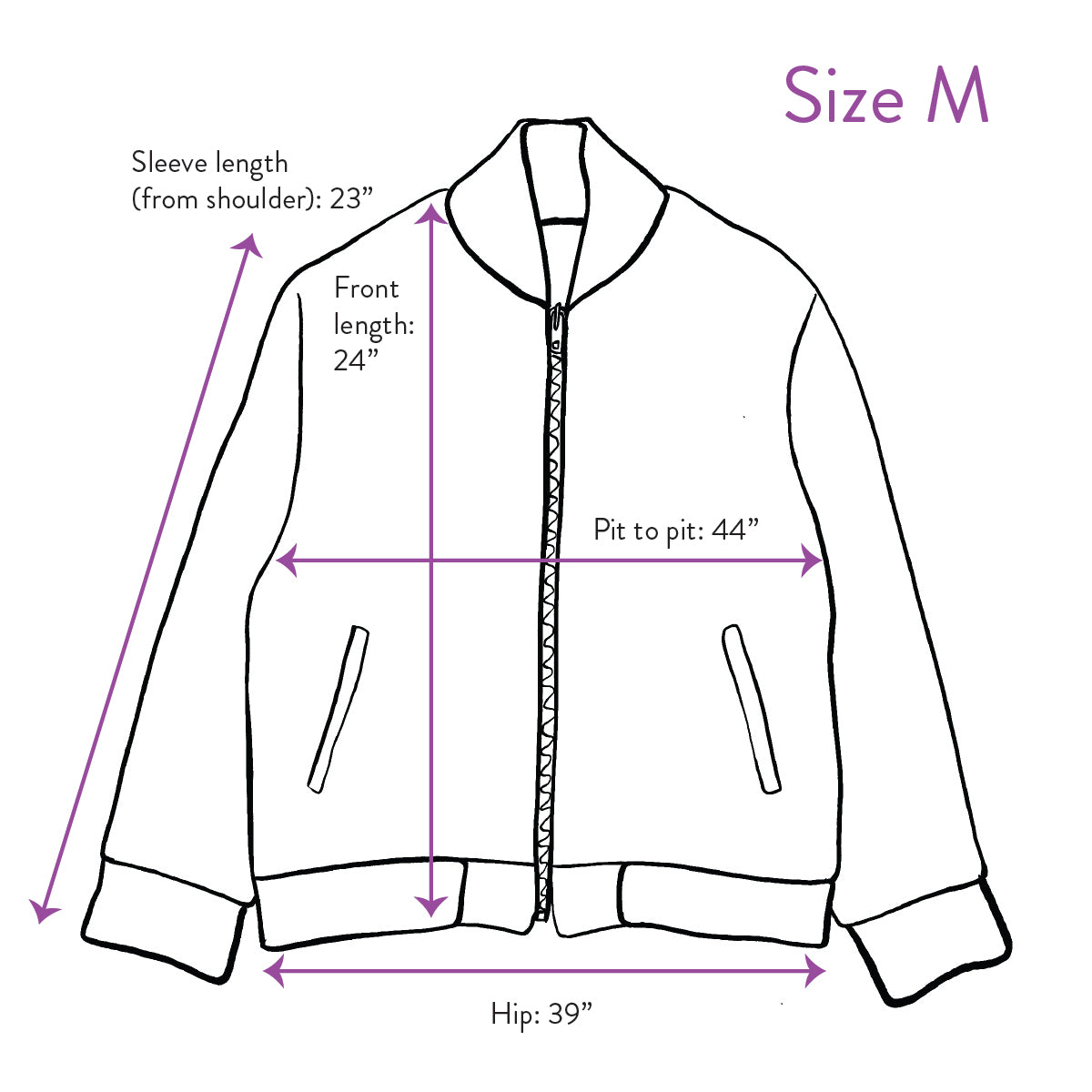 The Veda Denim Bomber Jacket - Medium