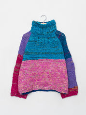 The Vishnu Knitted Silk Roll-Neck Sweater