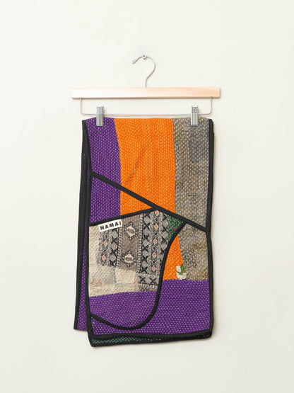 The Gopi Quilted Patchwork Kantha Pocket Scarf