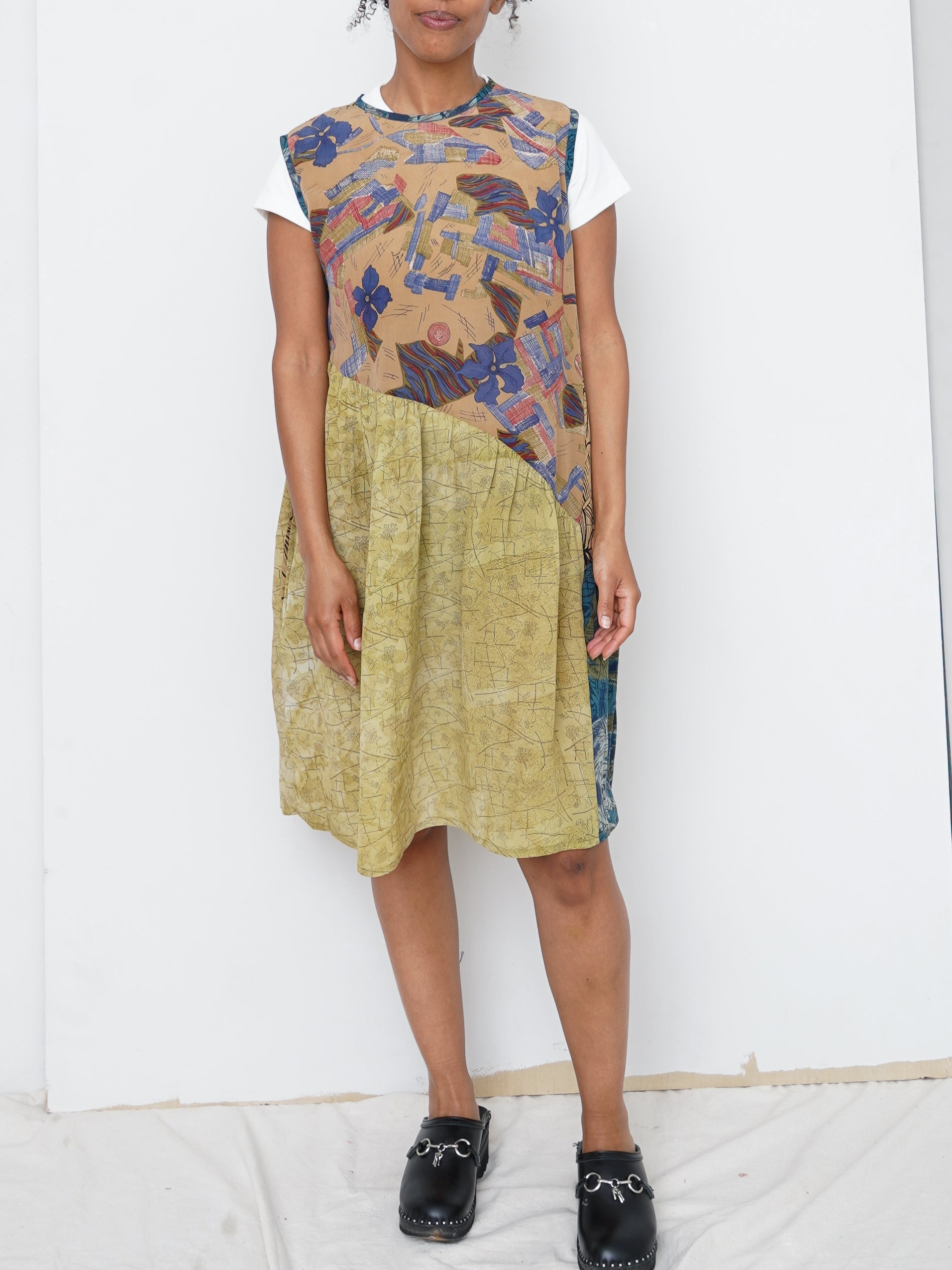 The Anan Short Dress  - Extra Small / Small - Upcycled Silk